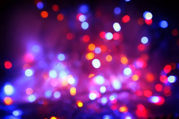 Decorative background with red and blue bokeh — Stock Photo, Image