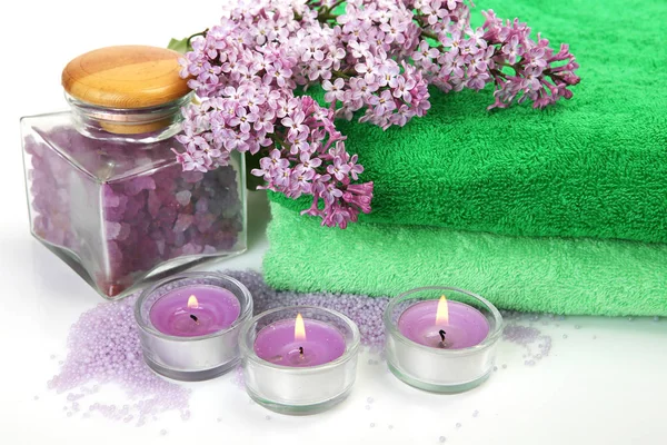 Itens para aromaterapia e cuidados com o corpo — Fotografia de Stock