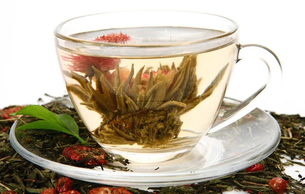 Tea in a mug on a white background — Stock Photo, Image