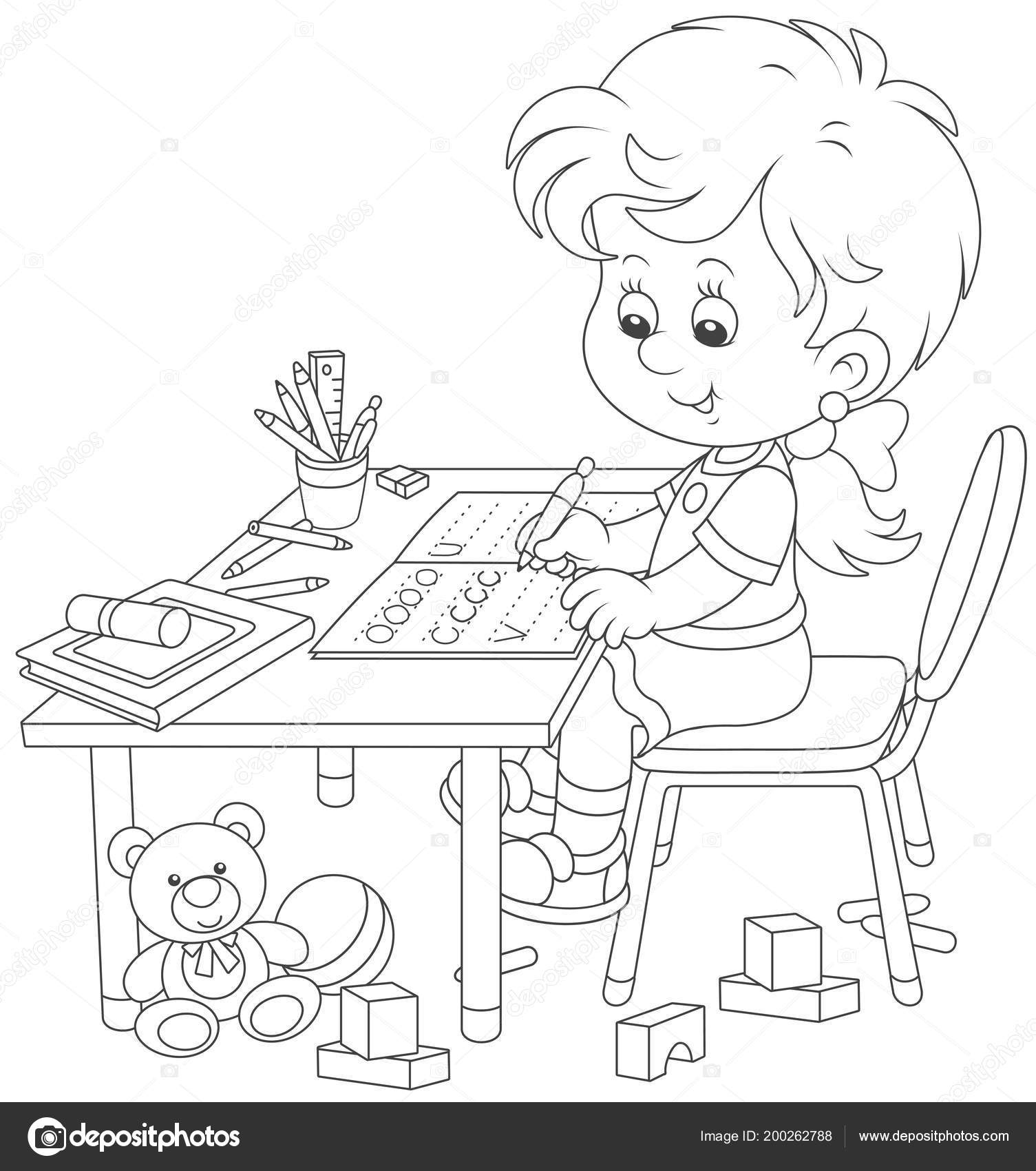 SVG, Vettoriale - Libri Da Colorare, Il Libro Da Colorare Per Educare I  Bambini In Età Prescolare Con Un Livello Di Difficoltà Di Gioco Educativo  Per Bambini.. Image 74023497