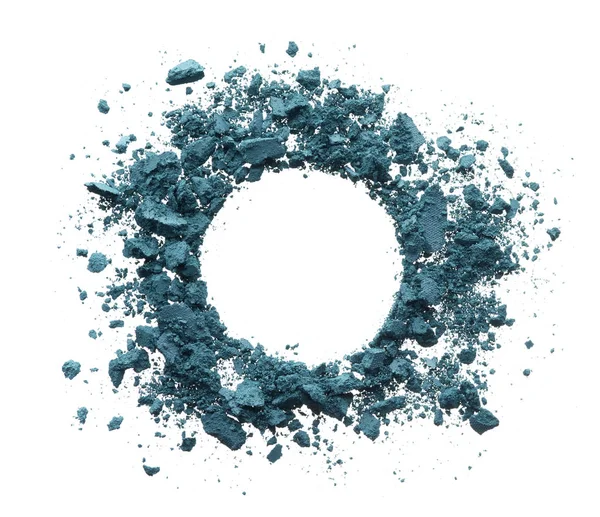 Textura Esmagada Sombra Azul Marinho Isolada Sobre Fundo Branco Textura — Fotografia de Stock