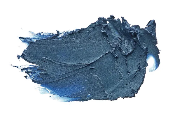 Sombra Cremosa Azul Marino Aislada Sobre Fondo Blanco Textura Sombra —  Fotos de Stock