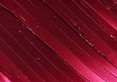 Mat ruj beyaz arka plan üzerinde izole kırmızı makyaj smear. Beyaz arka plan üzerinde izole kırmızı krem ruj doku