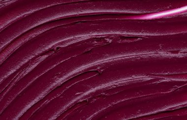 Mat ruj beyaz arka plan üzerinde izole kırmızı makyaj smear. Beyaz arka plan üzerinde izole kırmızı krem ruj doku