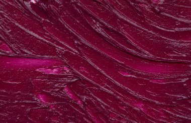 Mat ruj beyaz arka plan üzerinde izole kırmızı makyaj smear. Beyaz arka plan üzerinde izole kırmızı krem ruj doku