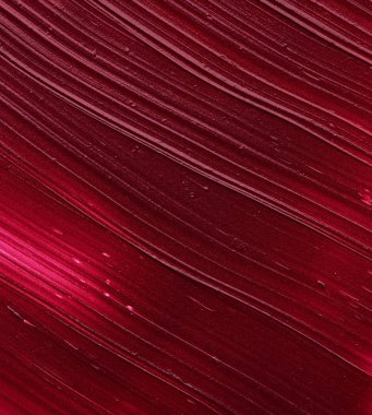 Mat ruj beyaz arka plan üzerinde izole kırmızı makyaj smear. Beyaz arka plan üzerinde izole kırmızı krem ruj doku