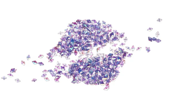 Parlak Özgün Lavanta Glitter Arka Plan Bir Circlef Kalıp Şeklinde — Stok fotoğraf