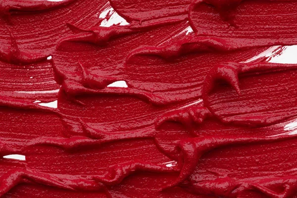 Textura Roja Mate Fondo Brillo Labial Lápiz Labial Cremoso Rojo — Foto de Stock