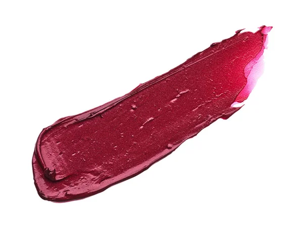 Rotes Make Mit Mattem Lipgloss Isoliert Auf Weißem Hintergrund Roter — Stockfoto