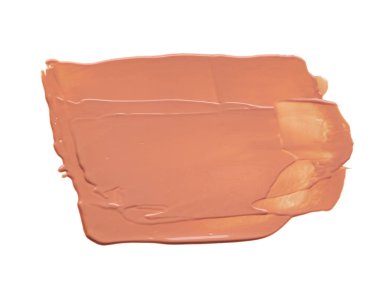 Beyaz arka plan üzerinde izole kremsi Vakfı'nın hafif bej makyaj karalama. Beyaz arka plan üzerinde izole hafif bej kremsi Vakfı doku