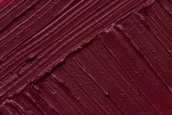 Spalmo Rosso Scuro Lucidalabbra Opaco Isolato Sfondo Bianco Rosso Texture — Foto Stock