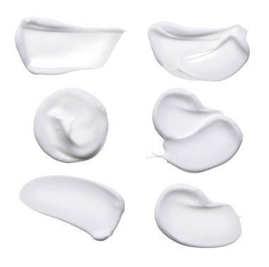 Beyaz arka plan üzerinde beyaz smear ayarla