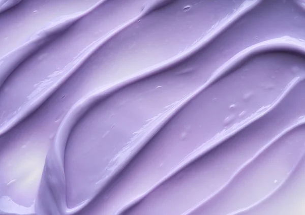 Purple Makeup Smear Lip Gloss Isolated White Background Purple Cream — Stock Photo, Image