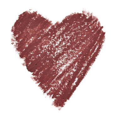 Beyaz karton üzerinde kozmetik kalem tarafından çizilmiş çizgiler