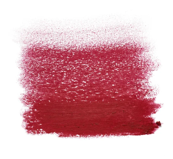 Linee Disegnate Una Matita Cosmetica Rossa Cartone Bianco — Foto Stock
