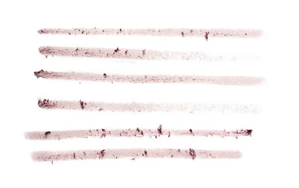 Linee Tracciate Matita Cosmetica Cartone Bianco — Foto Stock