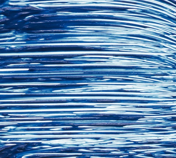Textura Rímel Azul Para Pestañas Aisladas Sobre Fondo Blanco Mancha — Foto de Stock