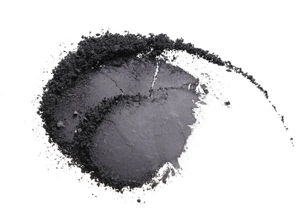 Texture of broken black eyeshadow — Stock Photo, Image