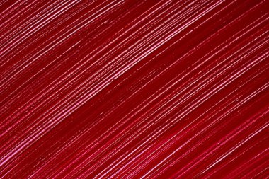 Kırmızı ruj veya akrilik boya beyaz izole