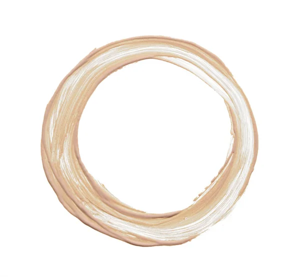 Light beige makeup smear of creamy foundation — Stock Photo, Image
