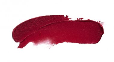 Kırmızı kremsi ruj dokusu