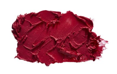 Kırmızı kremsi ruj dokusu