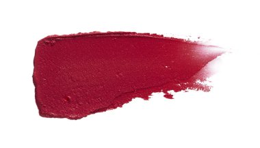Kırmızı kremsi ruj dokusu