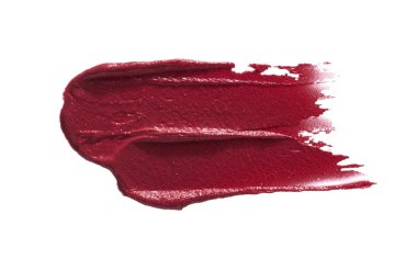 Kırmızı kremsi ruj dokusu