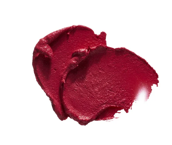Textura de batom cremoso vermelho — Fotografia de Stock