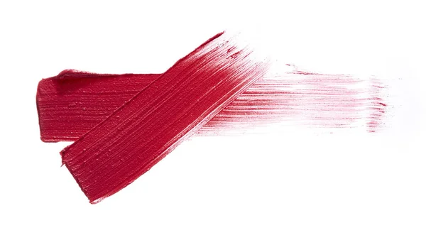 Textura de lápiz labial cremoso rojo — Foto de Stock