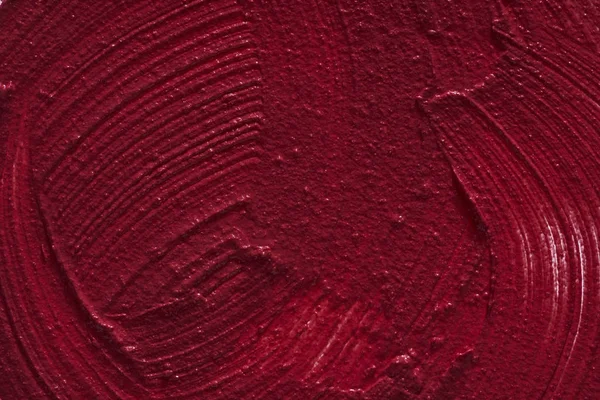 Textura de lápiz labial cremoso rojo — Foto de Stock