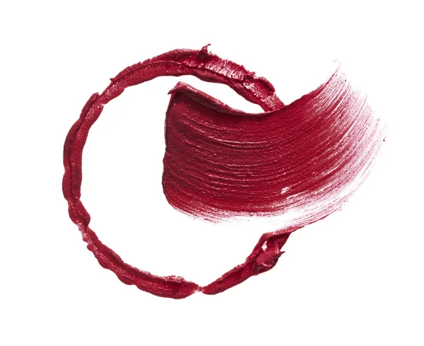 Kırmızı kremsi ruj dokusu — Stok fotoğraf