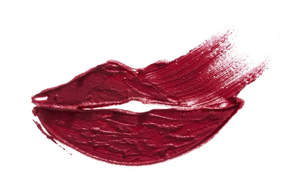 Czerwona kremowa szminka tekstury — Zdjęcie stockowe