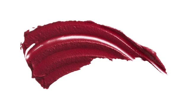Textura de batom cremoso vermelho — Fotografia de Stock