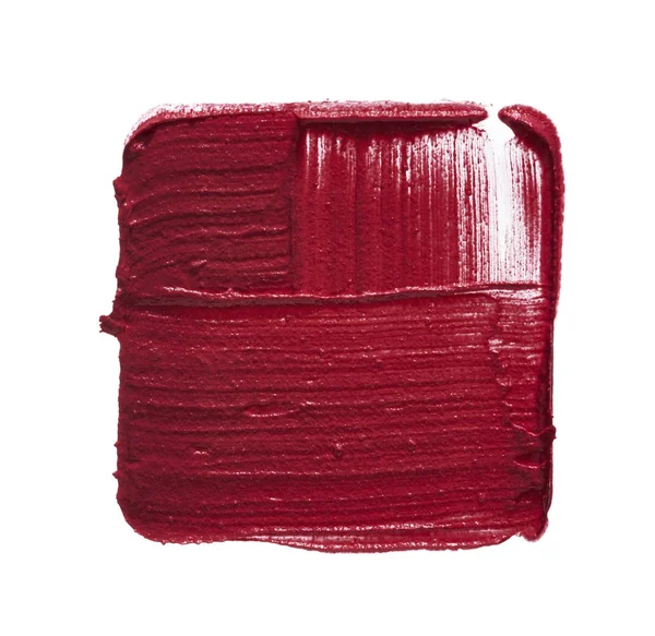 Textura de lápiz labial cremoso rojo —  Fotos de Stock