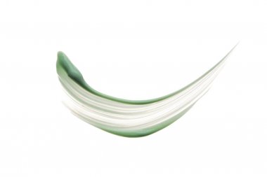 Kozmetik yeşil krem beyaz arka plan izole