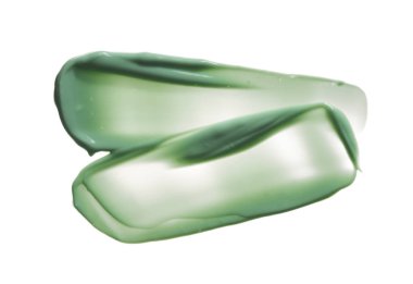 Kozmetik yeşil krem beyaz arka plan izole