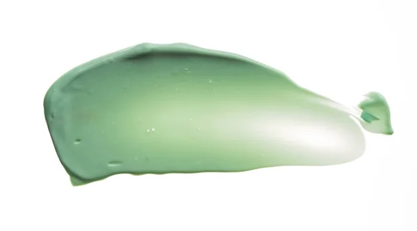 Kosmetyk zielony krem na białym tle — Zdjęcie stockowe