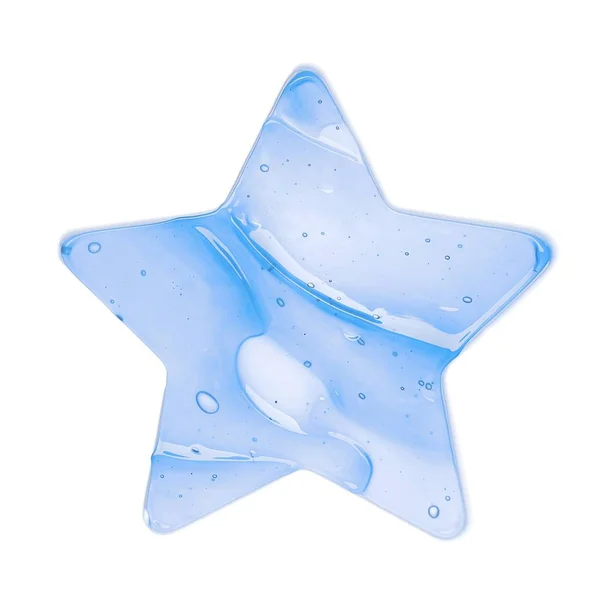 ライトブルー、水っぽいローションスミア — ストック写真