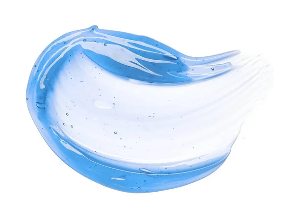 ライトブルー、水っぽいローションスミア — ストック写真