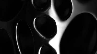 Krom yüzeyin pürüzsüz dairesel hareketi, arka plan, soyutlama