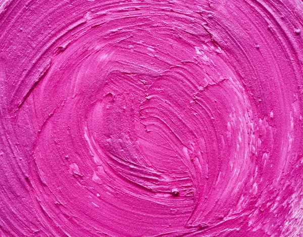 Batom rosa ou tinta acrílica isolada sobre branco — Fotografia de Stock