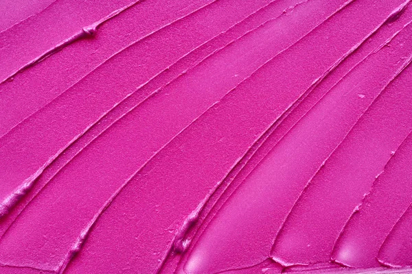 Rózsaszín rúzs vagy akril festékkel izolált fehér — Stock Fotó