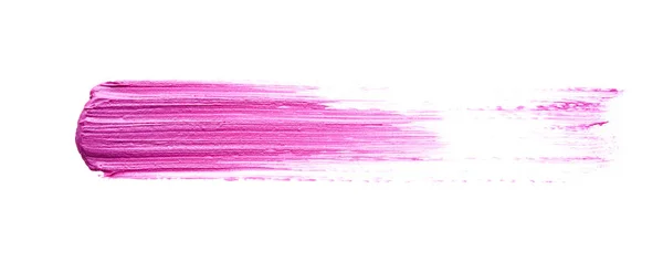 Batom rosa ou tinta acrílica isolada sobre branco — Fotografia de Stock