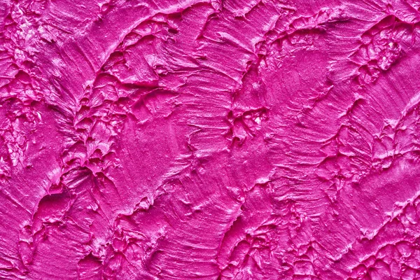 Lápiz labial rosa o pintura acrílica aislada en blanco — Foto de Stock