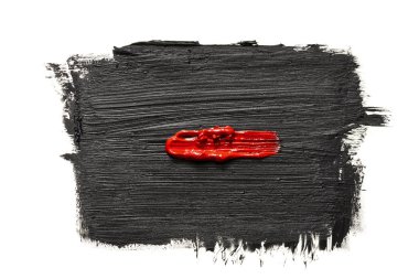 Siyah ezilmiş eyeliner veya siyah akrilik boya dokusu