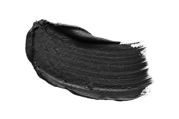 Текстура черного измельченного глаза или черной акриловой краски — стоковое фото