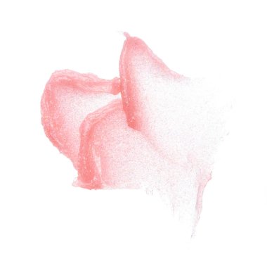 Hafifçe pembe darbeler ve dudak parlatıcı veya jel yağ dokusu