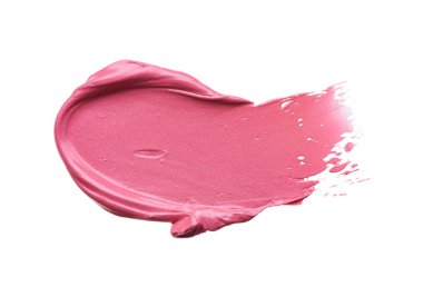 Hafifçe pembe darbeler ve dudak parlatıcı doku