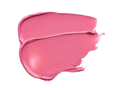 Hafifçe pembe darbeler ve dudak parlatıcı doku